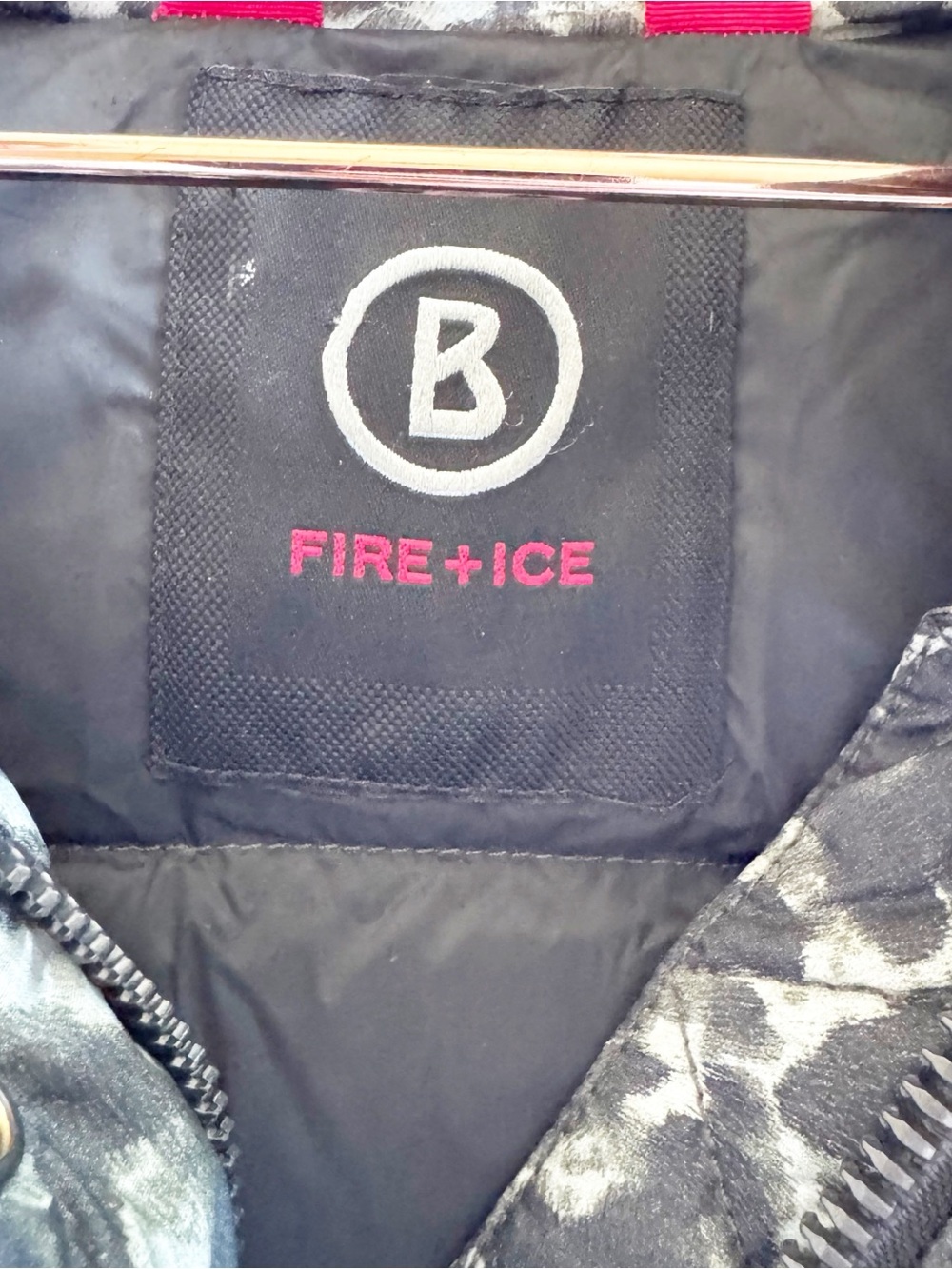 Bogner Black and Green and Black Leopard Print Down Puffer Vest - Picture 11 of 16
